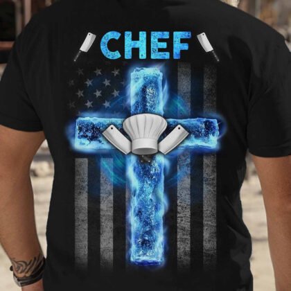 Chef Cross USA Flag Apparel - Patriotic Chef