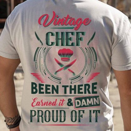 Vintage Chef Proud Apparel - Funny Chef Vintage