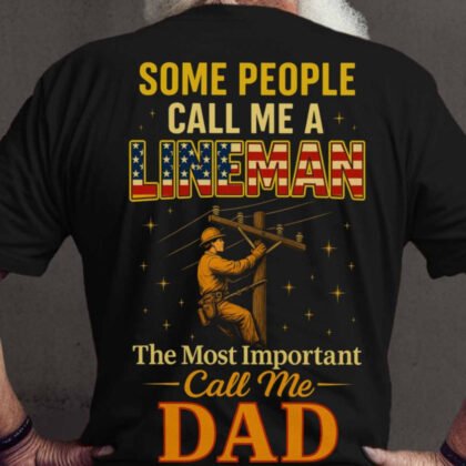 Lineman Dad Apparel - Patriotic Lineman