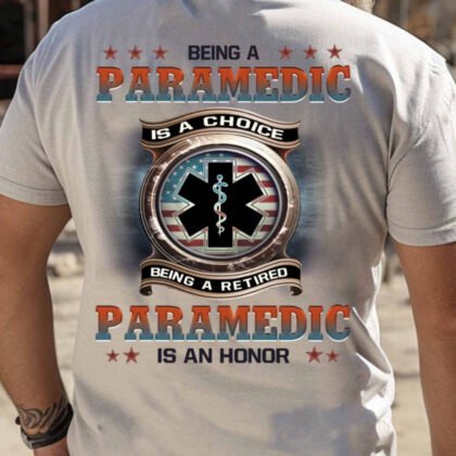 Retired Paramedic Honor Apparel - Patriotic Pride