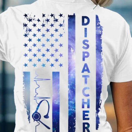 USA Flag Galaxy Design - Dispatcher Pride